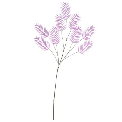 Daan Bugholz Kunstblatt Palme lila 150 cm | 6 Stück