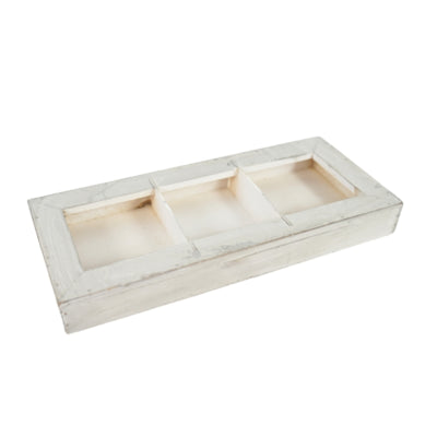 Schüssel Polly Wood Whitewash 29,5 cm | 24 Stück