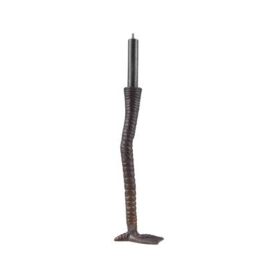 Schwanenbein-Kerzenständer kupferfarben 30 cm | 6 Stück