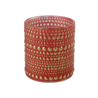 Countryfield Teelichthalter Hailey s rot 8 cm | 24 Stück