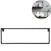 Woood Wandregal Metall schwarz 50 cm | 6 Stück