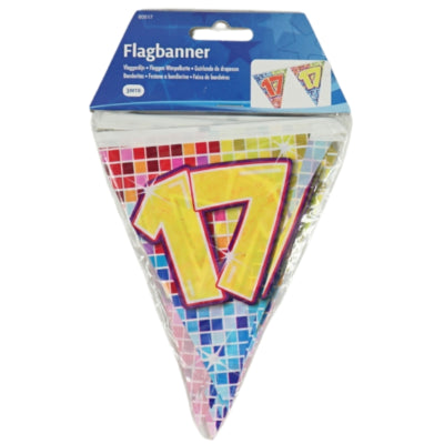 Folat Mini-Flaggenlinie 17 Jahre 3 Meter | 24 Stück