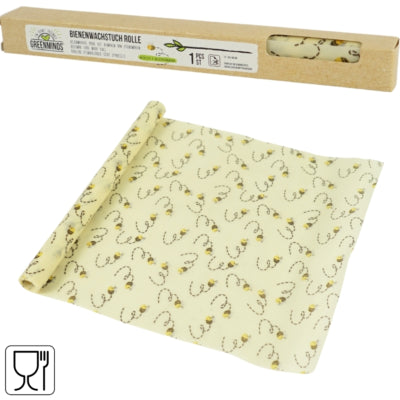 Greenminds Bienenwachsfolie 30 x 90 cm | 12 Stück