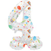 Folat Folienballon stehend 4 fröhliche Party 41 cm | 20 Stück