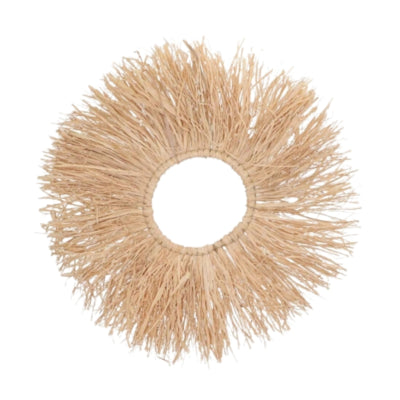 Daan Bugholz Wanddekoration Bast Boho Ring 62 cm | 10 Stück