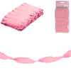 Folat Twist-Girlande Krepppapier rosa 6 Meter | 24 Stück