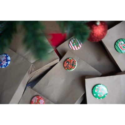 Deko Heitmann Knopf-Adventskalender 4 cm 24er-Set | 24 Stück