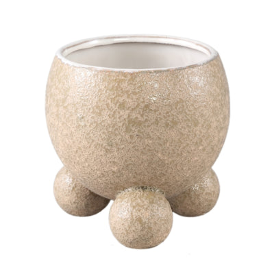 Ptmd Blumentopf Malinda M Creme 15 cm | 6 Stück
