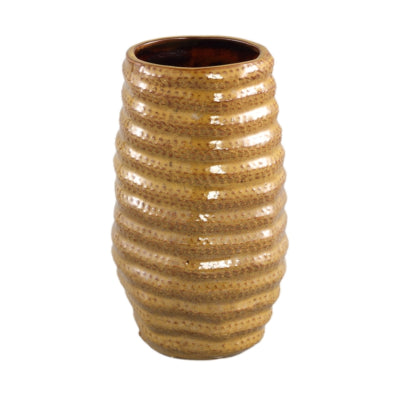 Ptmd Vase Riddy Yellow 20 cm | 6 Stück