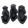 Bild Affen hören sehen Stille schwarz 12 cm 3er Set | 24 Stück