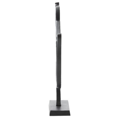Leichte lebende Statue Gesicht schwarz 45 cm | 4 Stück