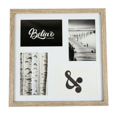 Fotorahmen 4 Passepartout Eiche 10 x 15 cm | 6 Stück