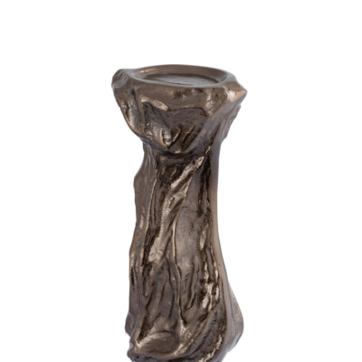 Ptmd Kerzenhalter Fleur Aluminium bronzefarben S 62 cm | 2 Stk