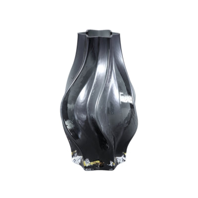 Ptmd Vase Florenz schwarz 24 cm | 4 Stück