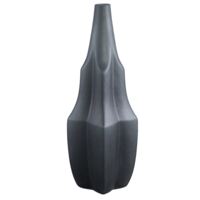 Ptmd Vase Robbin grau L 47,5 cm | 2 Stk