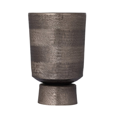Ptmd Blumentopf Erga Aluminium grau 30 cm | 4 Stück