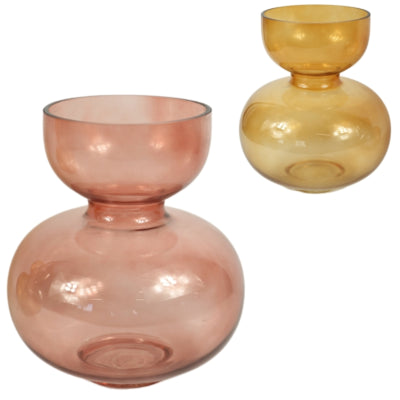 Vase Glas 25 cm 2 sortiert | 6 Stück