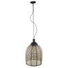 Ptmd Hängelampe Bayu Schwarz Beige 60 cm | 2 Stk
