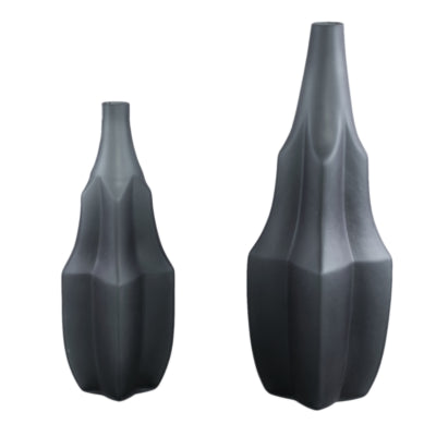 Ptmd Vase Robbin Grey S 38 cm | 2 Stk