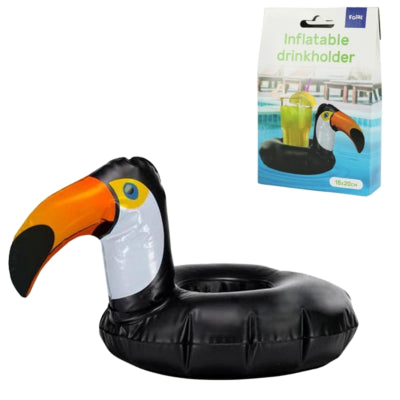 Folat Getränkehalter schwimmender Tukan 20 cm | 24 Stück