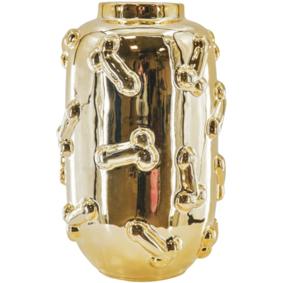 Housevitamin Vase Dick goldfarben 27 cm | 4 Stück