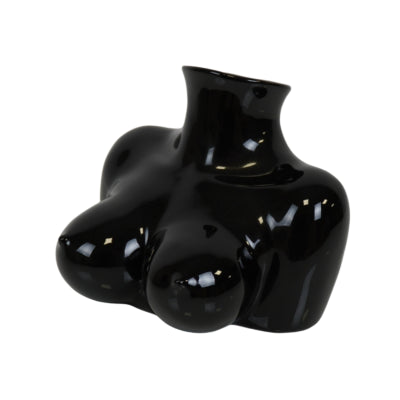 Housevitamin Vase Brüste schwarz 15 cm | 6 Stück