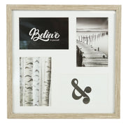 Fotorahmen 4 Fotos mit Passepartout braun 10 x 15 cm | 6 Stück - afbeelding 1