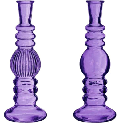 Vase Kerzenhalter Florence lila 23 cm 2 sortiert | 24 Stück