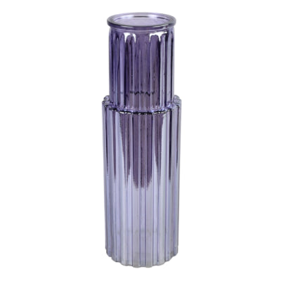 Countryfield Vase Irina Glas lila 25 cm | 12 Stück