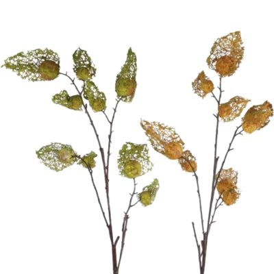 Künstlicher Zweig Physalis Seide 125 cm 2 sortiert | 8 Stück