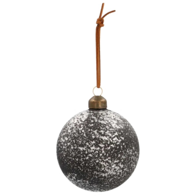 Ngk Weihnachtskugel robustes Glas mattschwarz 8 cm | 24 Stück