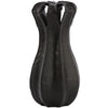 Leichte Wohnleuchte und Wohnvase Abajo mattschwarz 43 cm | 2 Stk