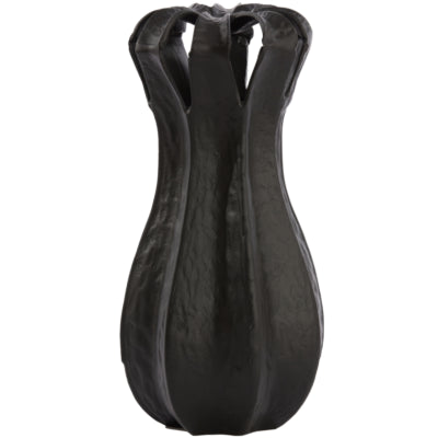 Leichte Wohnleuchte und Wohnvase Abajo mattschwarz 43 cm | 2 Stk