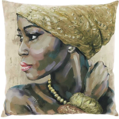 Einzigartiges Wohnkissen Siwa Frau 45 x 45 cm | 6 Stück