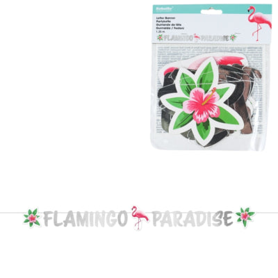 Amscan Partykette Flamingo Paradise Papier 135 x 15 cm | 30 Stück
