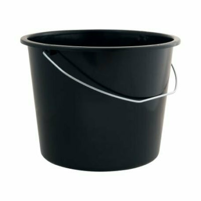 Baueimer schwarz 12 Liter | 10 Stück