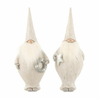 J-line Statue Weihnachtsmann Zwerg 25 cm 2 sortiert | 8 Stück