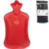Relaxdays Wärmflasche rot 2 l | 6 Stück