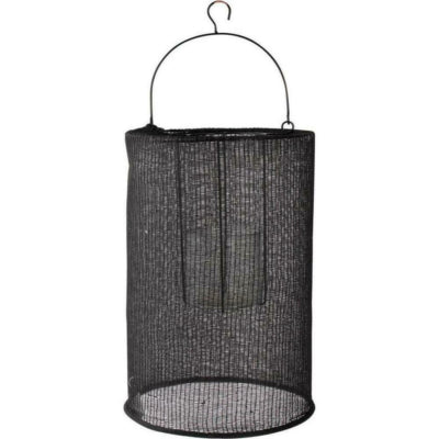 Gusta Laterne Baumwolle schwarz 46 cm | 2 Stk