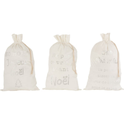 J-Line Tasche Weihnachten Französisch 80 cm 3 sortiert | 12 Stück