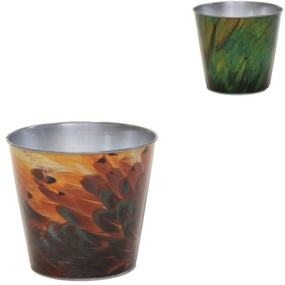 Blumentopf Bob Feder m 13 cm 2 sortiert | 24 Stück