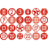 Adventskalender Geschenkset DIY rot 26 cm | 24 Stück - afbeelding 2