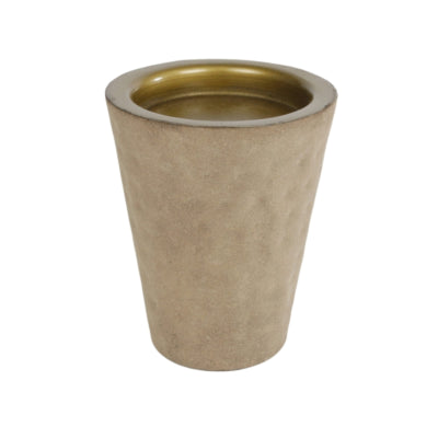 Teelichthalter Tiffany beige goldfarben 11,5 cm | 10 Stück