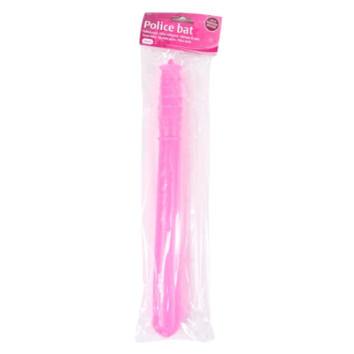 Polizeischläger mit Quietschgeräusch rosa 34 cm | 12 Stück