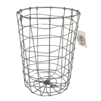 Drahtkorb modern rund grau 20 cm | 12 Stück