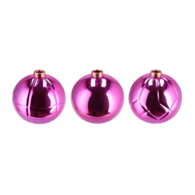 Daan Benthout Vase Weihnachtskugel Fuchsia 14 cm 3-fach sortiert | 6 Stück