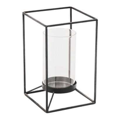 Housevitamin Laterne schwarz 25 cm | 6 Stück