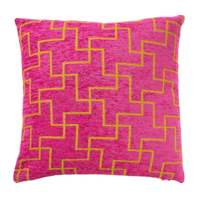 (r) Kissenbezug Jacquard rosa 45 x 45 cm | 12 Stück