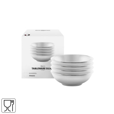 Vtwonen Schüssel silberfarben 7 cm 4er-Set | 6 Stück