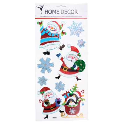 Wandaufkleber Weihnachtsmann 35 x 18 cm | 24 Stück